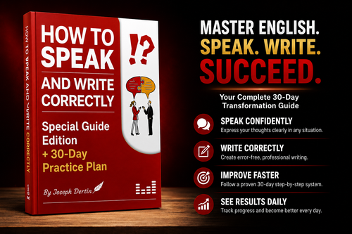 How to speak and write correctly