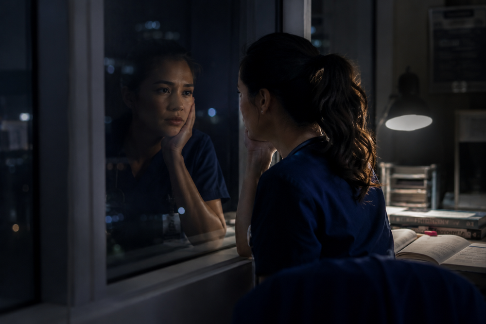 5. You're studying to pass a class. The fear is actually about becoming a nurse.